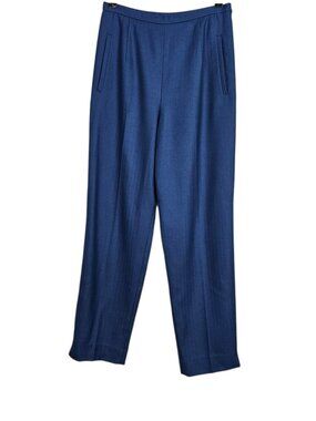 Vintage Pendleton 100% Virgin Wool Flat Front Pants Trousers 6 Blue
